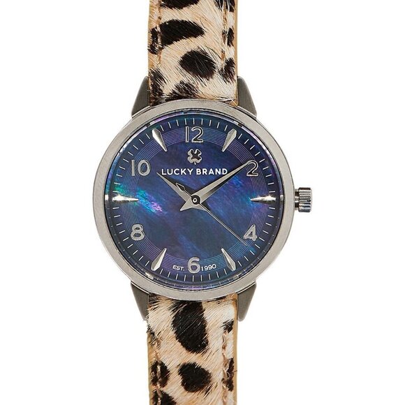 Lucky Brand Accessories - J31 Torrey Mini Leopard Leather Strap Watch 28mm
